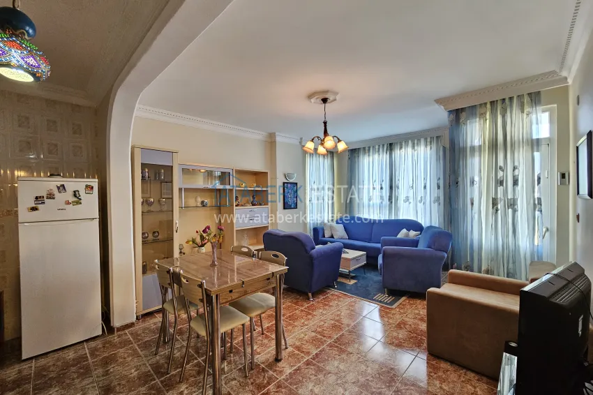 Purchase Two-bedroom apartment with furniture and sea view - first coastal apartment, Kestel Alanya 2 