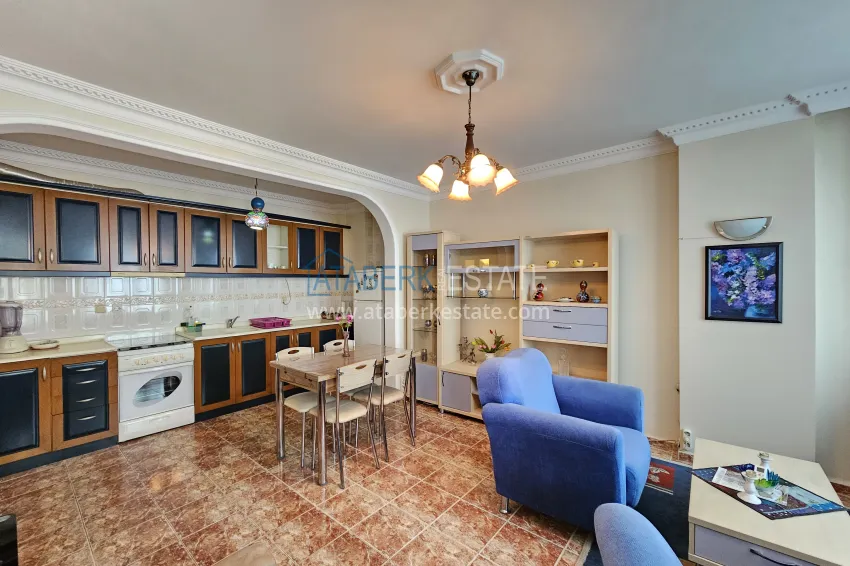 Purchase Two-bedroom apartment with furniture and sea view - first coastal apartment, Kestel Alanya 3 