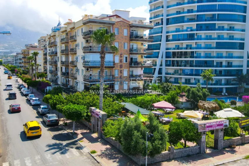 Two-bedroom apartment with furniture and sea view - first coastal apartment, Kestel Alanya 5 