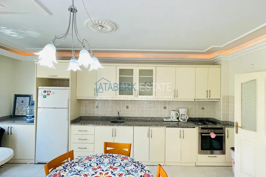 Purchase Apartment 2+1 with furniture, suitable for a residence permit — Alanya center, Cleopatra beach area 8 