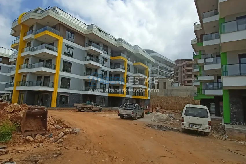 Photo -  Modern family-type residential complex with luxurious infrastructure under construction — Alanya, Oba 3 