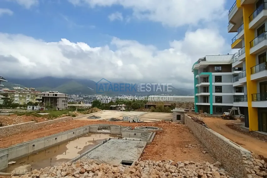 Photo -  Modern family-type residential complex with luxurious infrastructure under construction — Alanya, Oba 4 