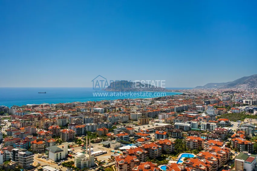 Furnished 2+1 apartment in the Oba area — real estate in Alanya for a residence permit 3 