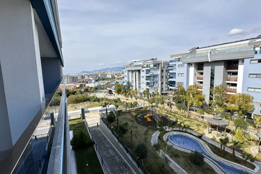 Purchase Linear 3+1 apartments in a modern complex with hotel infrastructure — Alanya, Kargicak 22 