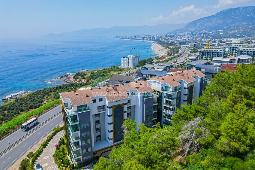 Furnished apartment with sea view 50 meters from the beach — Kargicak, Alanya 2 
