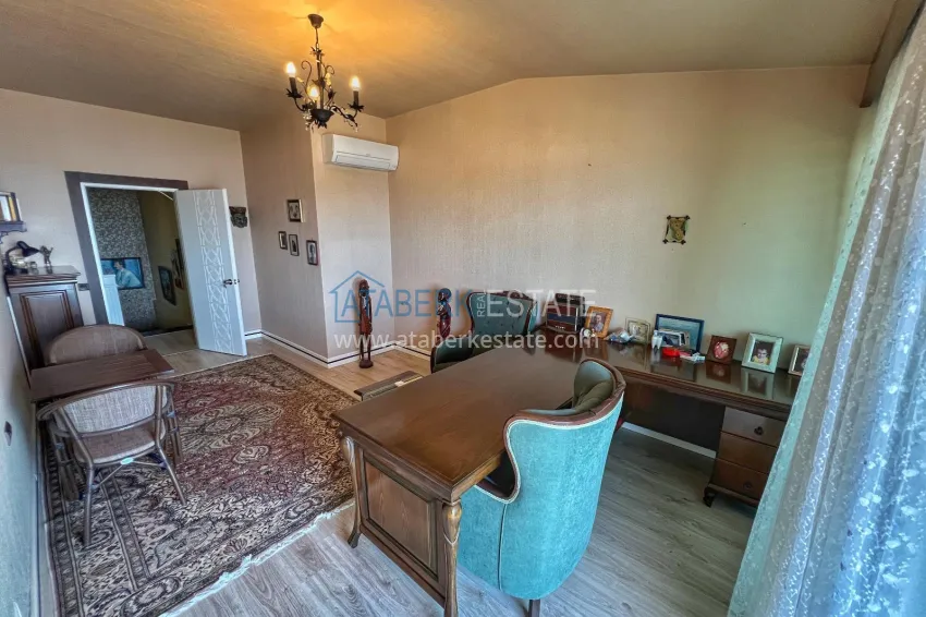 Purchase Panoramic 5+1 duplex with separate kitchen in the center of Alanya, Bektash - suitable for citizenship 11 