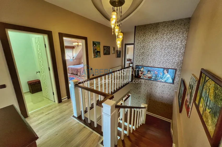 Purchase Panoramic 5+1 duplex with separate kitchen in the center of Alanya, Bektash - suitable for citizenship 17 