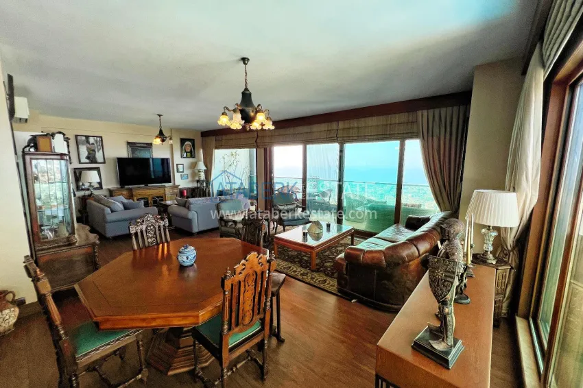 Purchase Panoramic 5+1 duplex with separate kitchen in the center of Alanya, Bektash - suitable for citizenship 6 