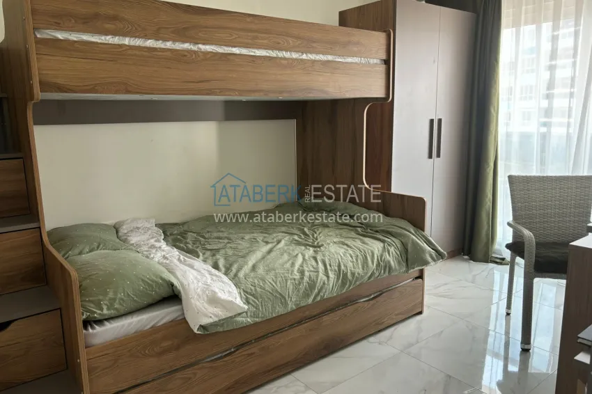 Purchase 4+1 duplex penthouse in an ultra-luxury complex with a private beach — Alanya, Kestel 14