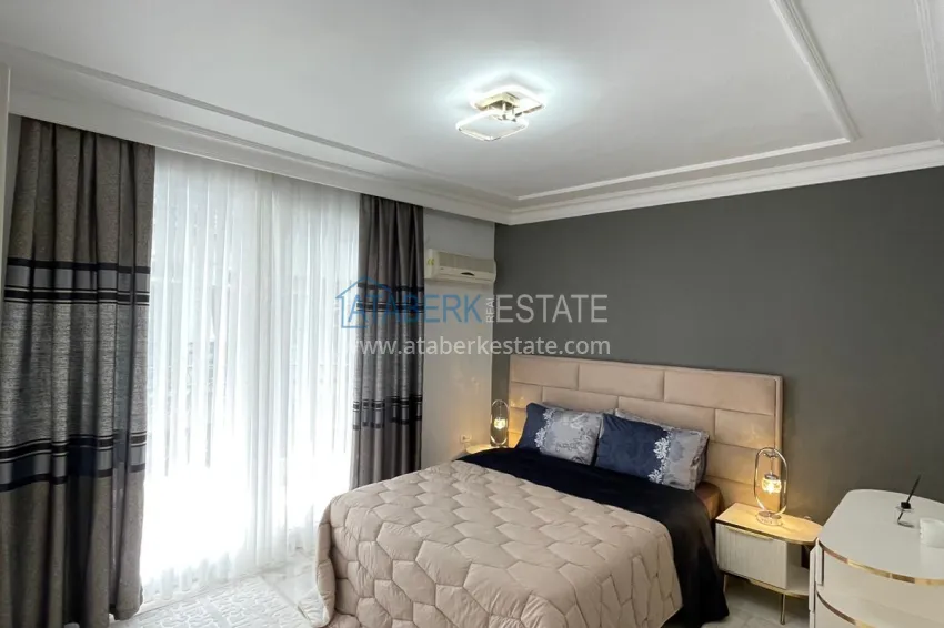 Purchase Turnkey three-room apartment - new furniture, renovated, Alanya, Oba district 8