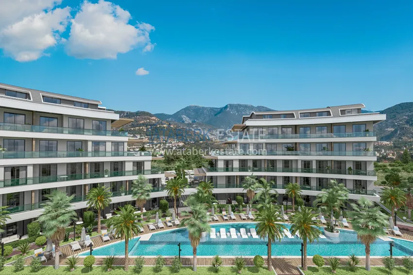 Luxury project - A resort complex with hotel infrastructure in Alanya, Oba. With a short term rental permit 1 