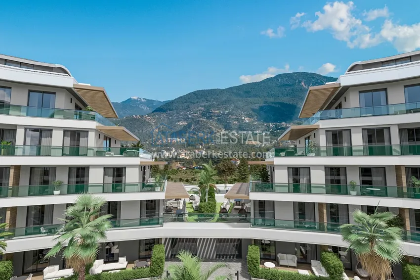 Luxury project - A resort complex with hotel infrastructure in Alanya, Oba. With a short term rental permit 11 