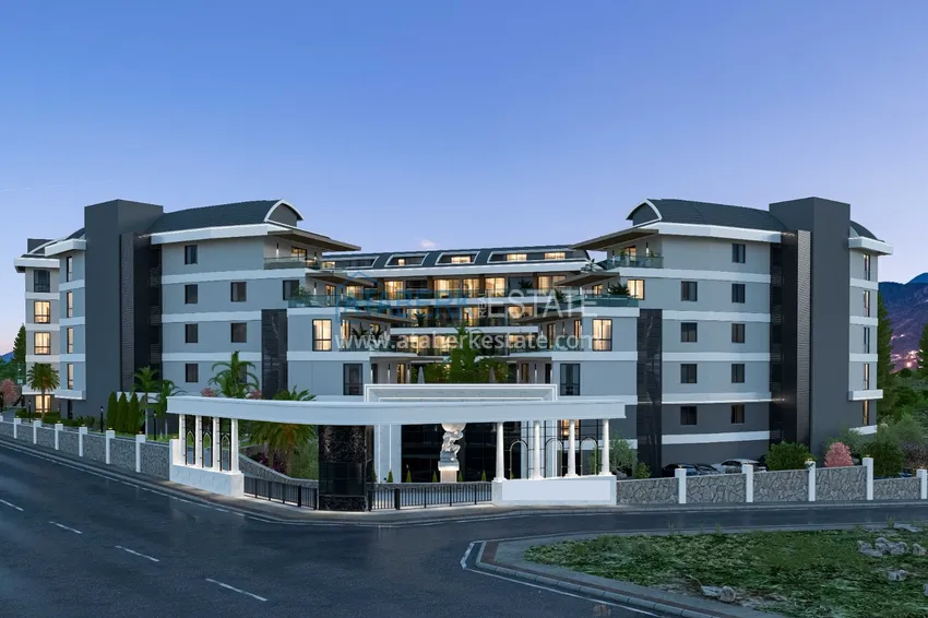 Luxury project - A resort complex with hotel infrastructure in Alanya, Oba. With a short term rental permit 12 