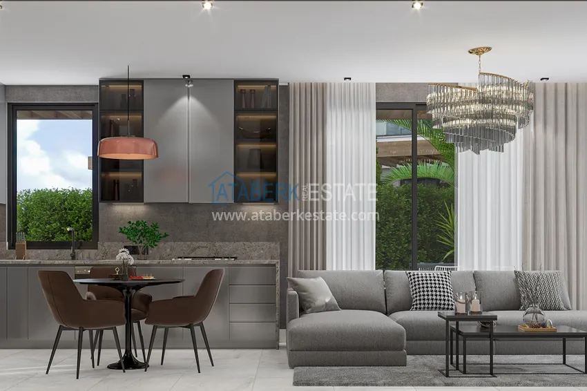 Purchase  Luxury project - A resort complex with hotel infrastructure in Alanya, Oba. With a short term rental permit 12 