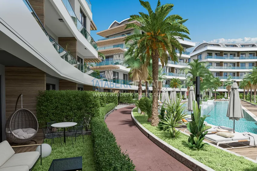 Luxury project - A resort complex with hotel infrastructure in Alanya, Oba. With a short term rental permit 16 