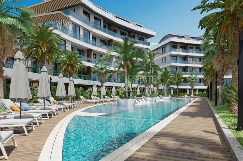 Luxury project - A resort complex with hotel infrastructure in Alanya, Oba. With a short term rental permit 17 