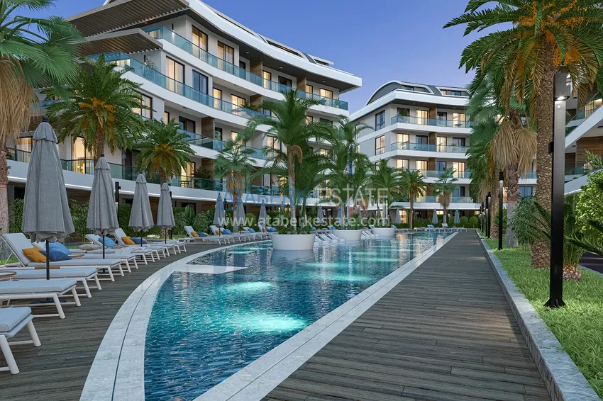 Luxury project - A resort complex with hotel infrastructure in Alanya, Oba. With a short term rental permit 18 