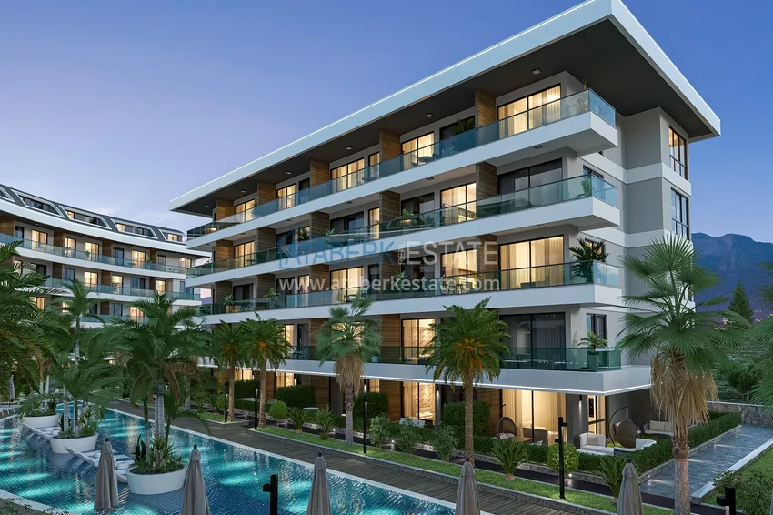 Luxury project - A resort complex with hotel infrastructure in Alanya, Oba. With a short term rental permit 19 