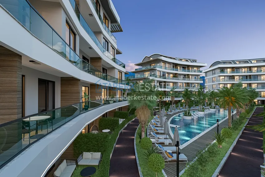 Luxury project - A resort complex with hotel infrastructure in Alanya, Oba. With a short term rental permit 20 