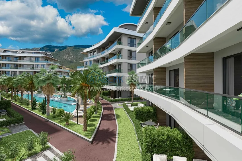 Luxury project - A resort complex with hotel infrastructure in Alanya, Oba. With a short term rental permit 22 