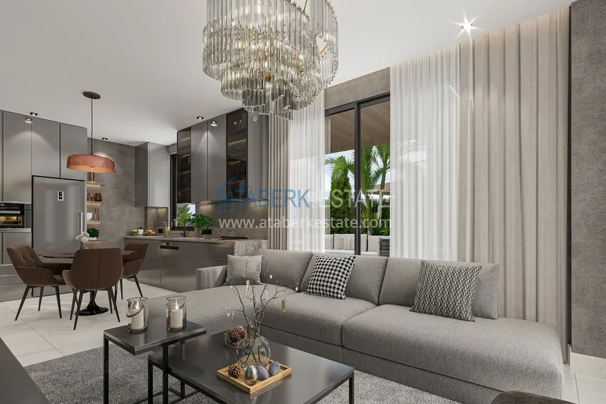 Purchase  Luxury project - A resort complex with hotel infrastructure in Alanya, Oba. With a short term rental permit 7 