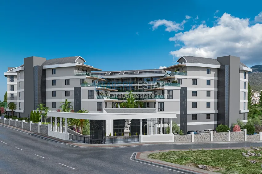 Luxury project - A resort complex with hotel infrastructure in Alanya, Oba. With a short term rental permit 9 