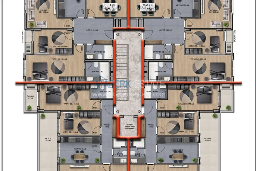 Buy cheap New residential complex - primary property from a developer in Oba, Alanya 2 