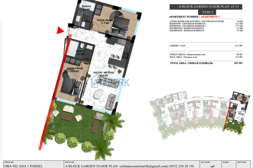 Buy cheap Luxury project - A resort complex with hotel infrastructure in Alanya, Oba. With a short term rental permit 1 