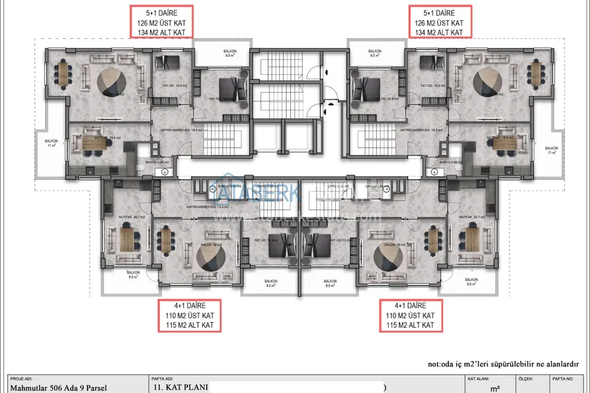Buy cheap Modern residence with lifestyle concept in Alanya, Mahmutlar district 4 