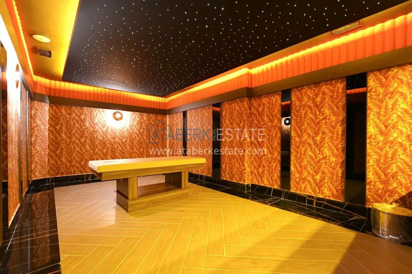 1+1 apartment with high-quality finishes in a premium complex — Tosmur, Alanya 10 