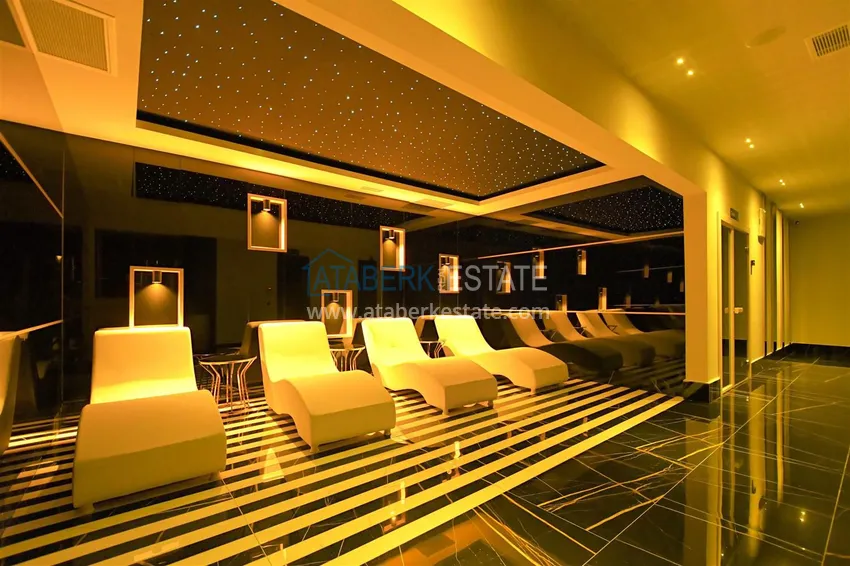 Furnished apartment with sea view in a premium complex — Tosmur, Alanya 13 