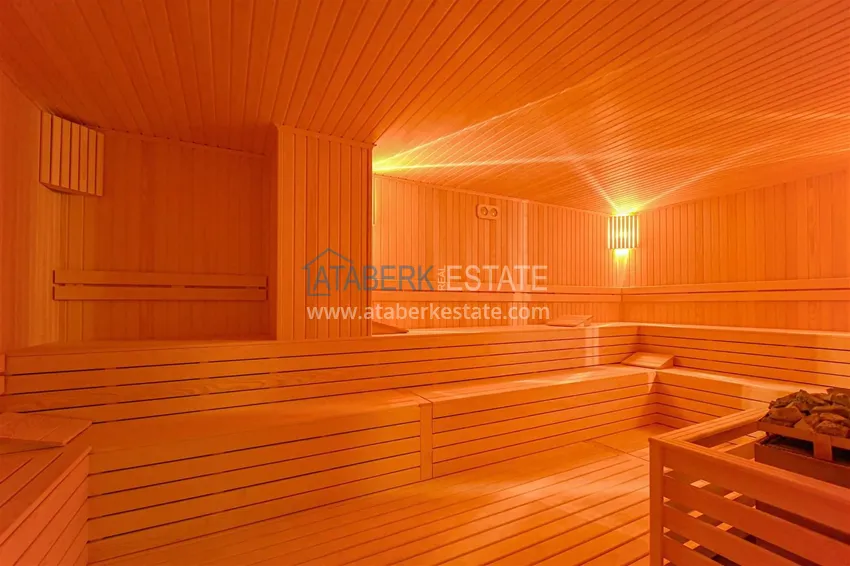 Furnished apartment with sea view in a premium complex — Tosmur, Alanya 17 