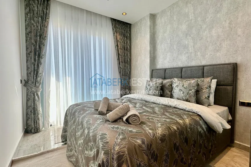 Purchase Furnished apartment with sea view in a premium complex — Tosmur, Alanya 3 