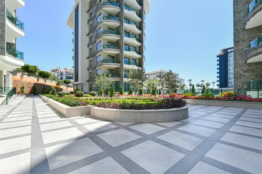 Furnished apartment with sea view in a premium complex — Tosmur, Alanya 3 