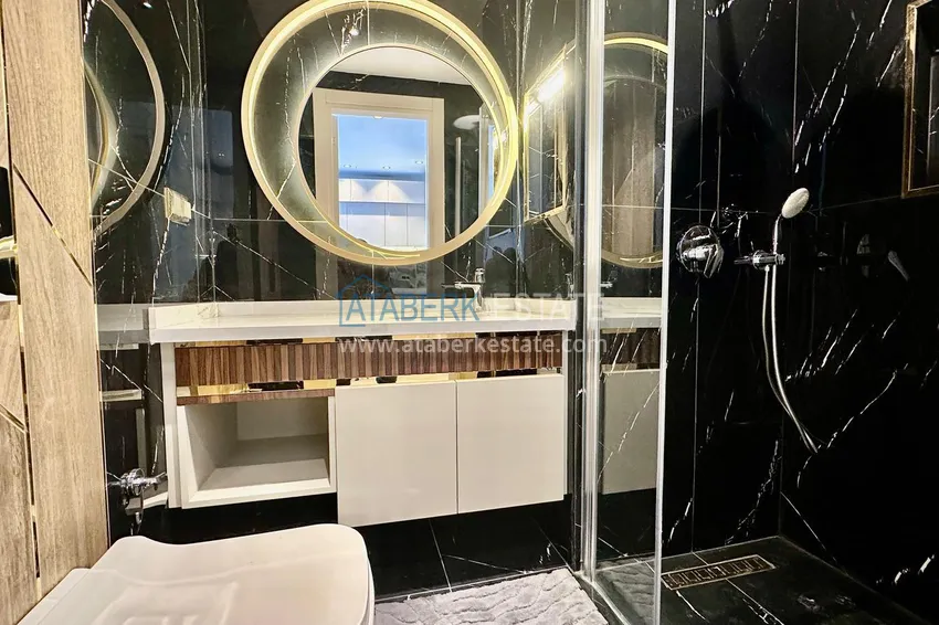 Purchase Furnished apartment with sea view in a premium complex — Tosmur, Alanya 4 