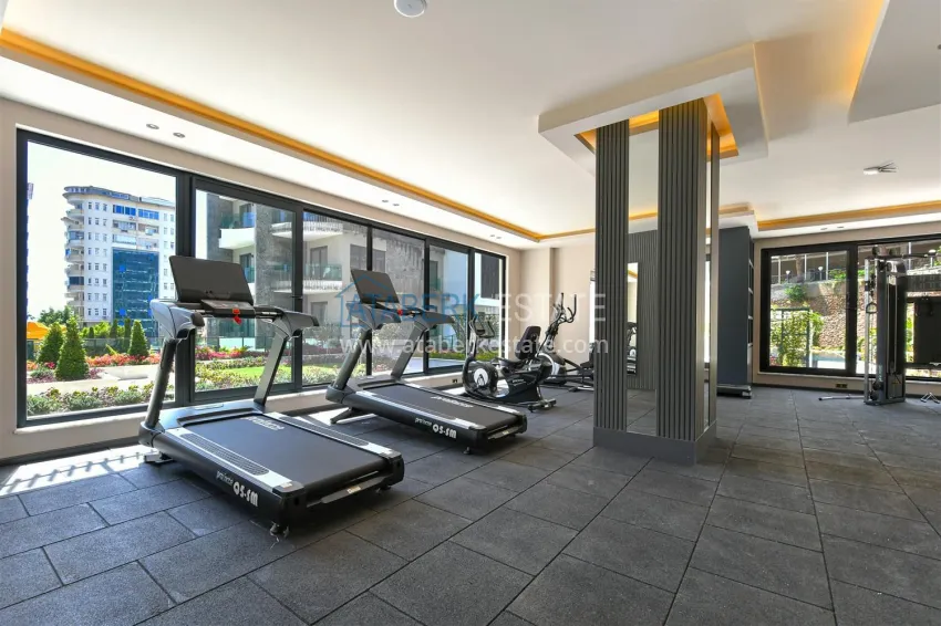 1+1 apartment with high-quality finishes in a premium complex — Tosmur, Alanya 9 