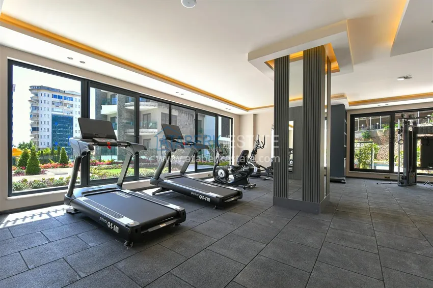 Furnished apartment with sea view in a premium complex — Tosmur, Alanya 9 