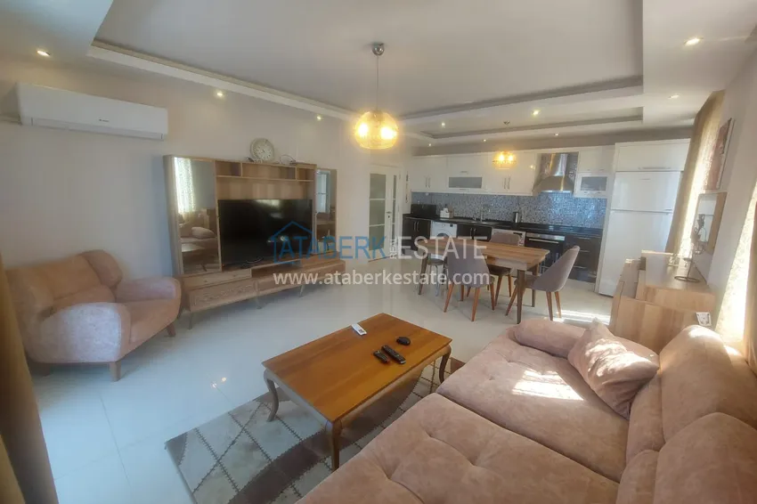 Purchase  Apartment 2+1 with furniture and two glazed balconies 450 meters from the sea - Mahmutlar 3 