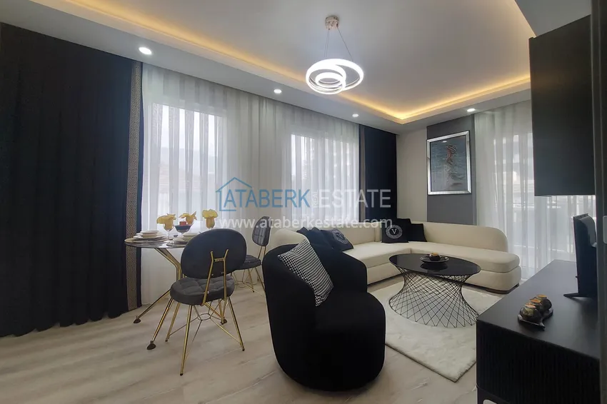 Purchase  Furnished two-bedroom apartment in a cozy complex — Alanya, Mahmutlar district 4 