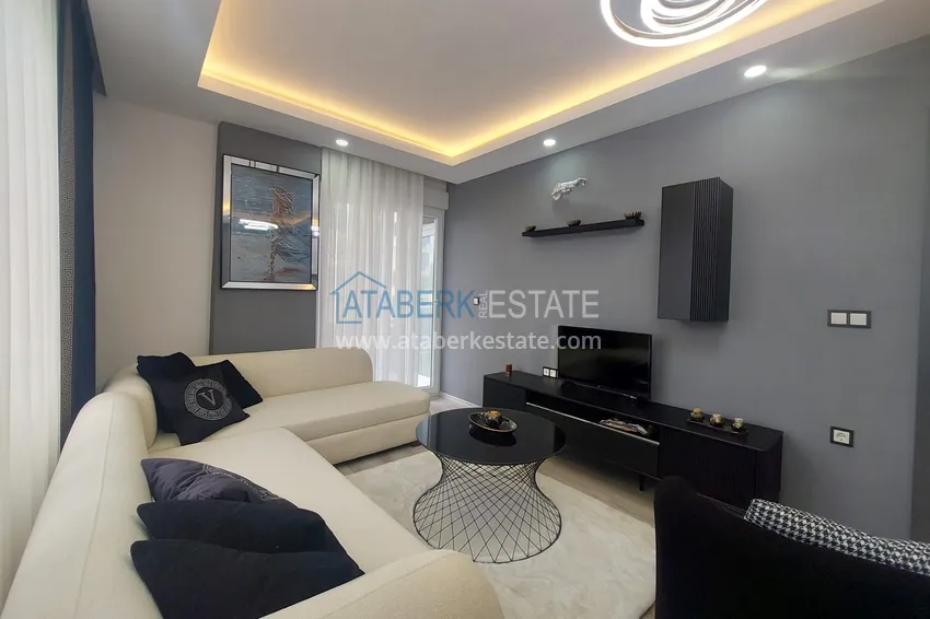 Purchase  Furnished two-bedroom apartment in a cozy complex — Alanya, Mahmutlar district 7 