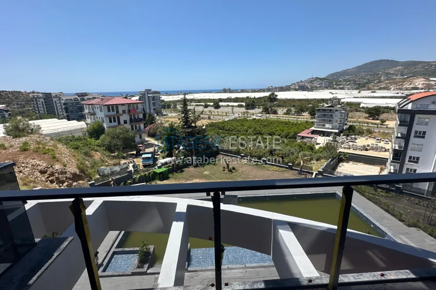 Purchase 1+1 apartment with sea view and fine finishing in a new complex - Alanya, Demirtas district 9 