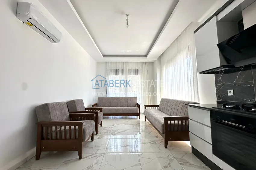 Purchase  Furnished 1+1 apartment in a comfort-class complex — Demirtas, Alanya 2 