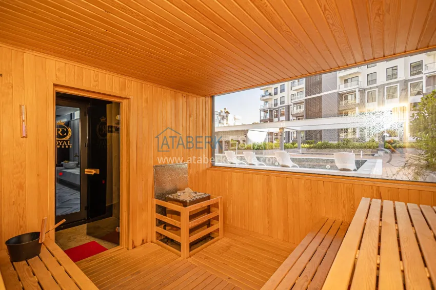 1+1 apartment with a view of the Kale fortress — the center of Alanya, a new complex 15