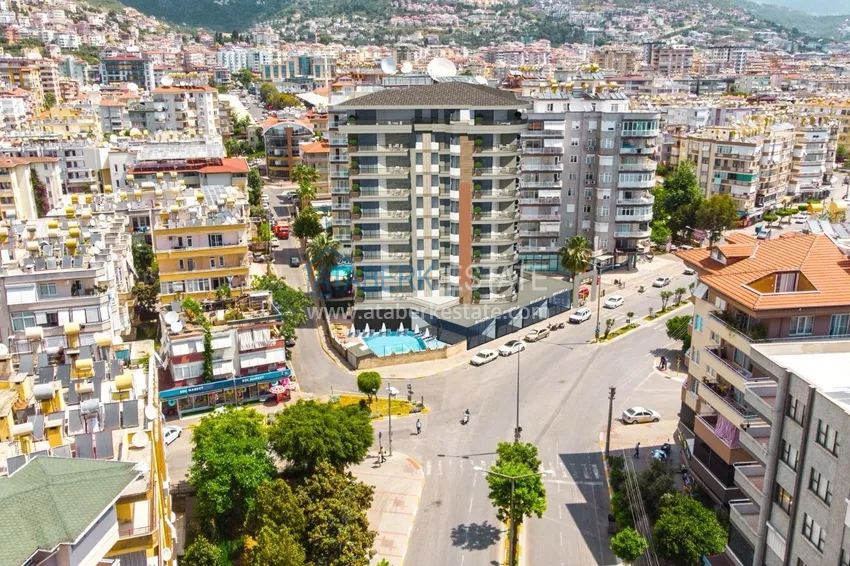 One bedroom apartment with furniture in the center of Alanya, Cleopatra beach area 1 