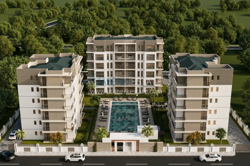 Investment project at the start of sales — apartments from a developer in Antalya, Altintash district 1 