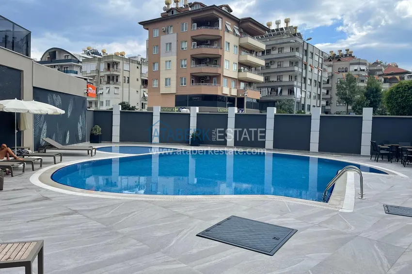 One bedroom apartment with furniture in the center of Alanya, Cleopatra beach area 5 