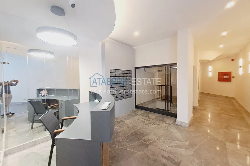 One bedroom apartment with furniture in the center of Alanya, Cleopatra beach area 8 