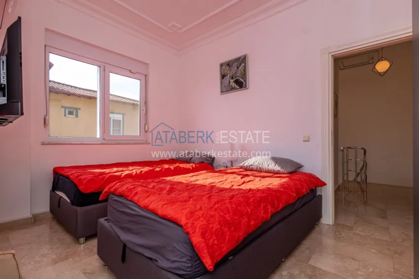 Purchase 3+1 panoramic private villa with furniture and swimming pool in Tepe, Alanya — suitable for a residence permit 20 