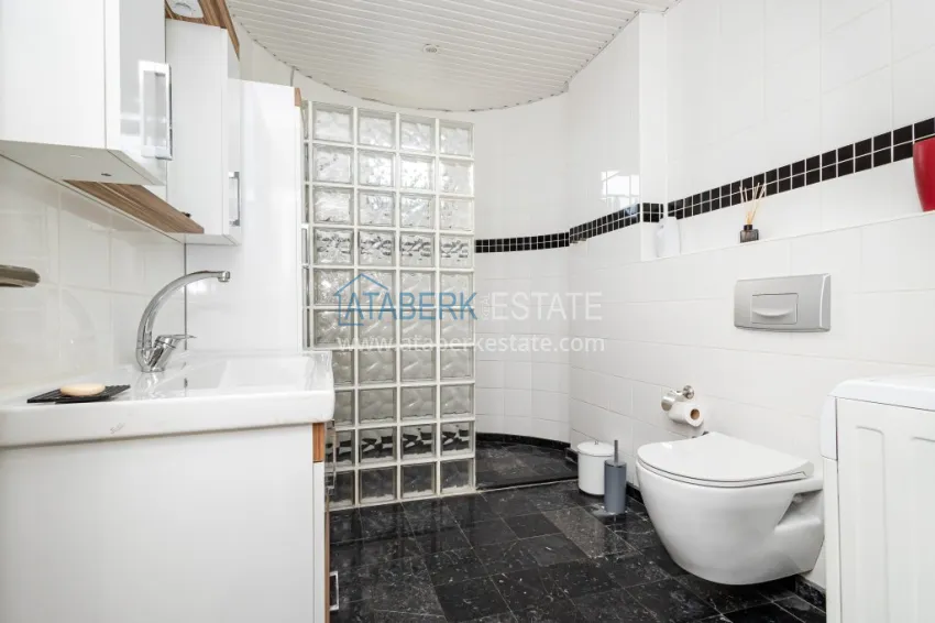 Purchase 3+1 panoramic private villa with furniture and swimming pool in Tepe, Alanya — suitable for a residence permit 22 