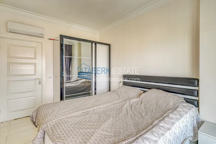 Purchase  1+1 apartment with furniture and sea view in a luxury complex — Alanya, Mahmutlar district  12 